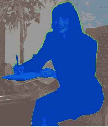 Заливка вырезаемого фрагмента